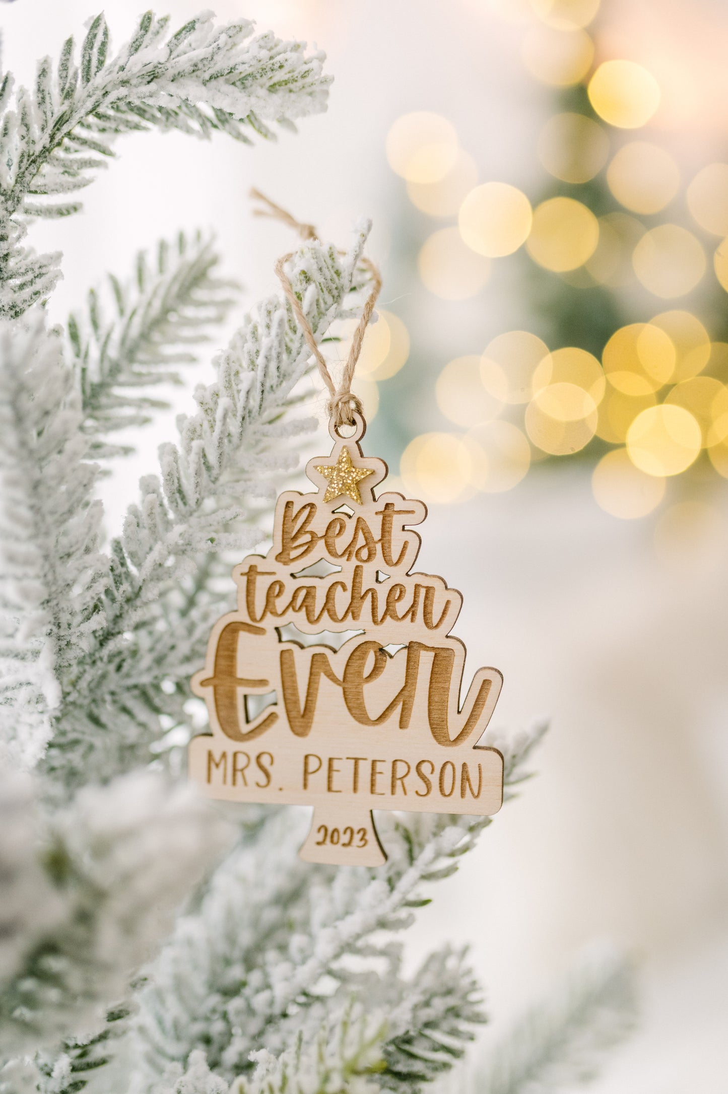 Best Teacher Ever Ornament