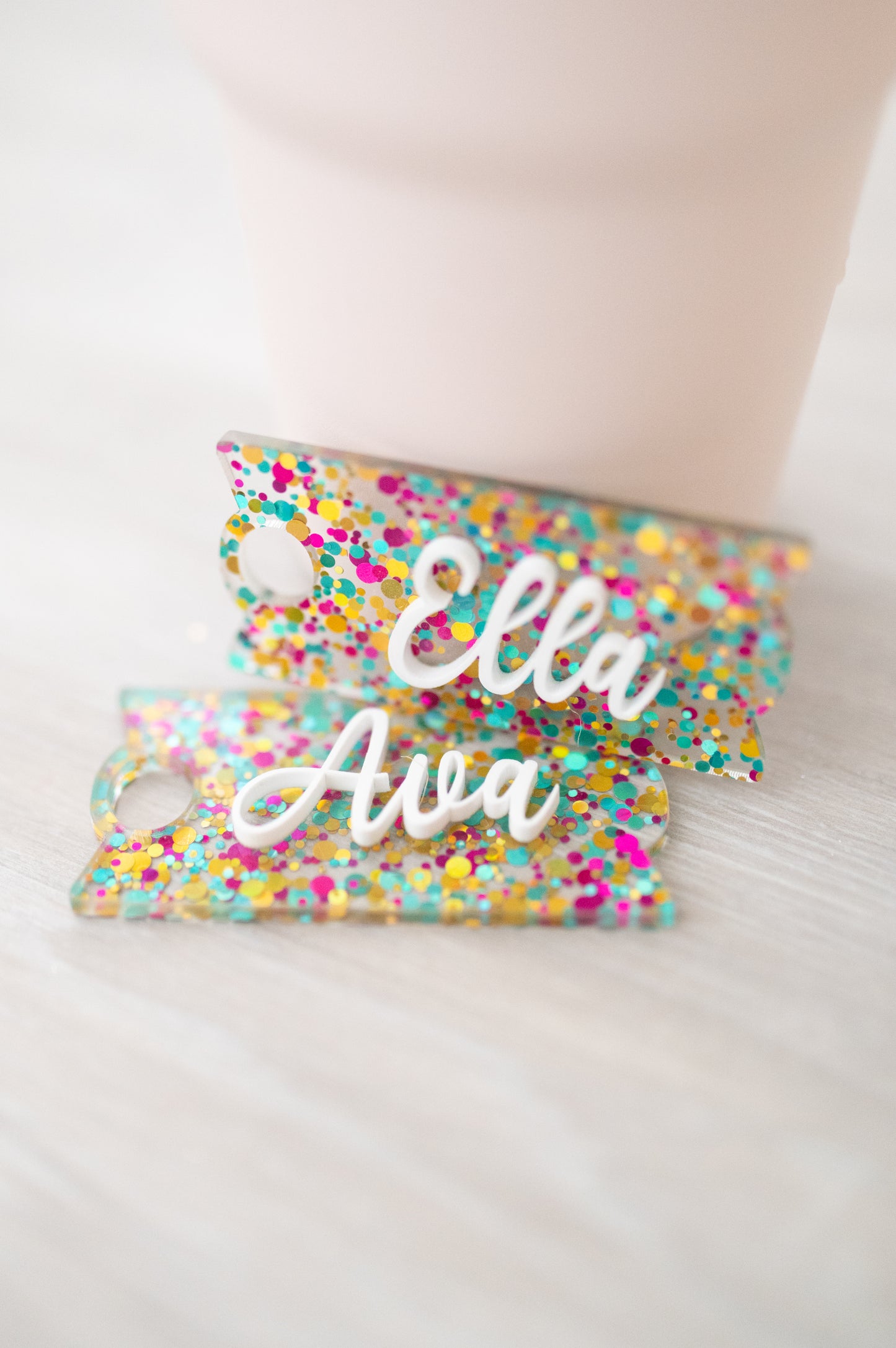 Confetti Glitter Stanley Tumbler Topper