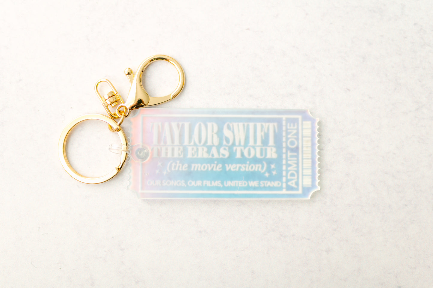 Iridescent Eras Movie Keychains