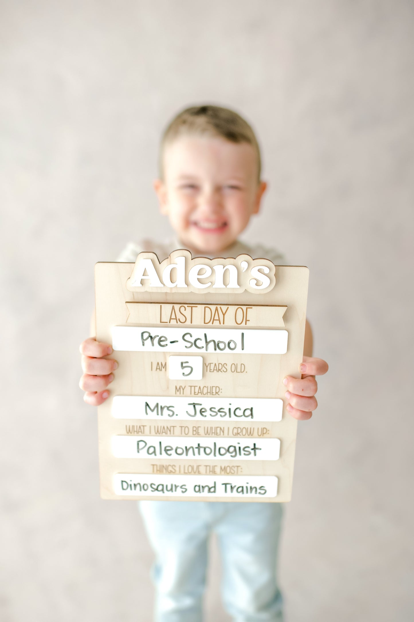 First/Last Day of School Keepsake Board | Photo Prop