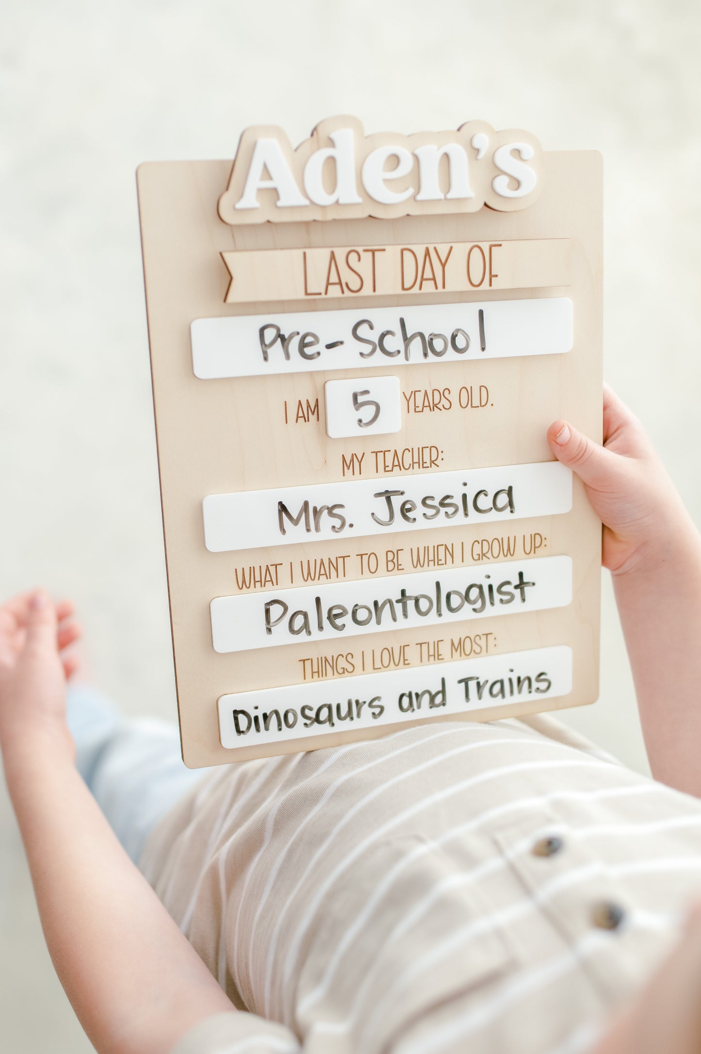 First/Last Day of School Keepsake Board | Photo Prop