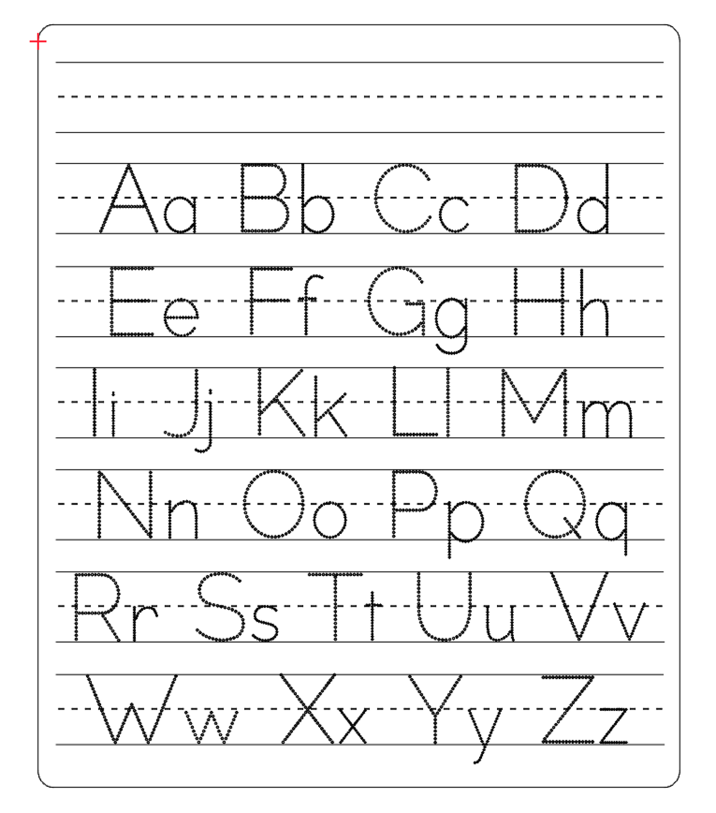 Dry Erase Alphabet Tracing Board