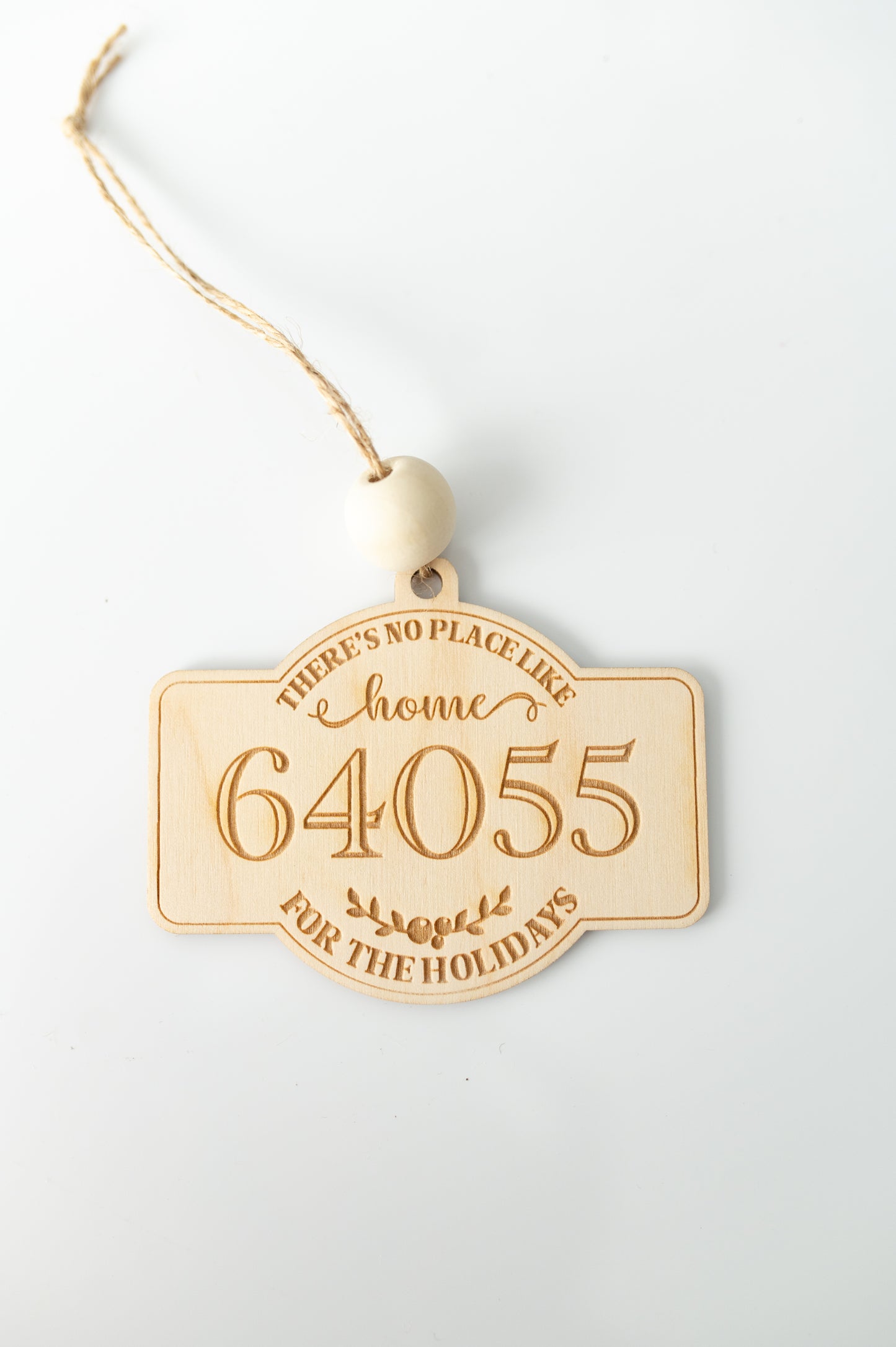 Home for the Holidays Custom Zip Code Ornament