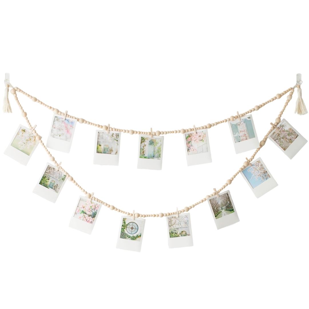 Polaroid Photo Hanging Display with Clips