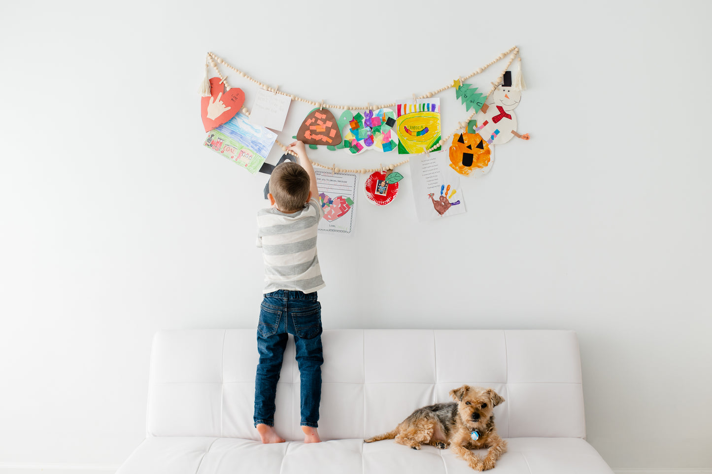 Polaroid Photo Hanging Display with Clips