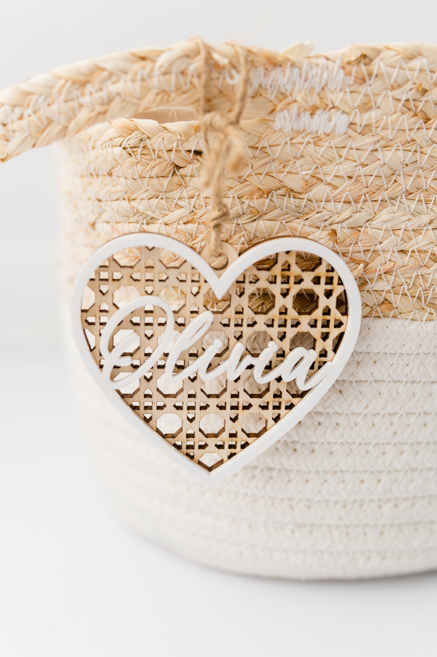 Personalized Name Valentine Heart Gift Tag