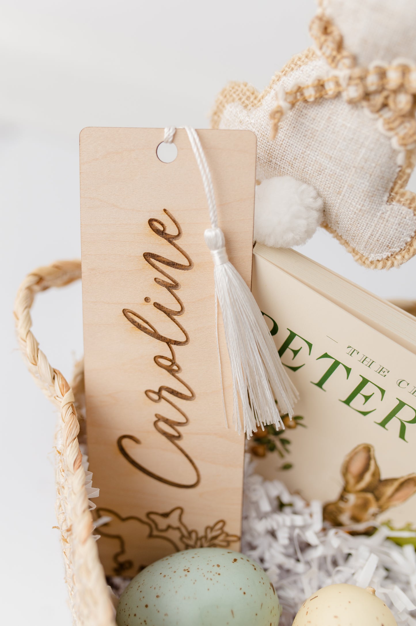 Personalized Bunny Bookmark | Easter Basket Stuffer