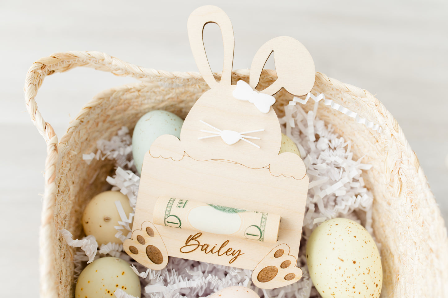 Bunny Money Holder for Easter Baskets