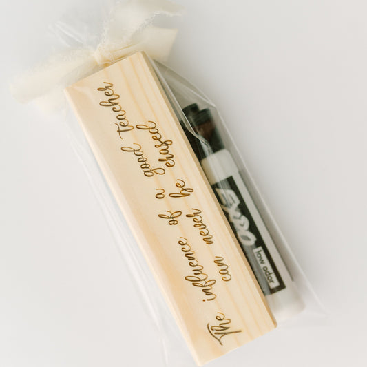 Engraved Teacher Gift | Erasers with Dry Erase Marker