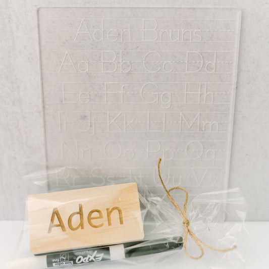 Dry Erase Alphabet Tracing Board