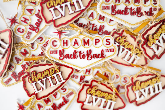 2024 Chiefs Champion Ornaments
