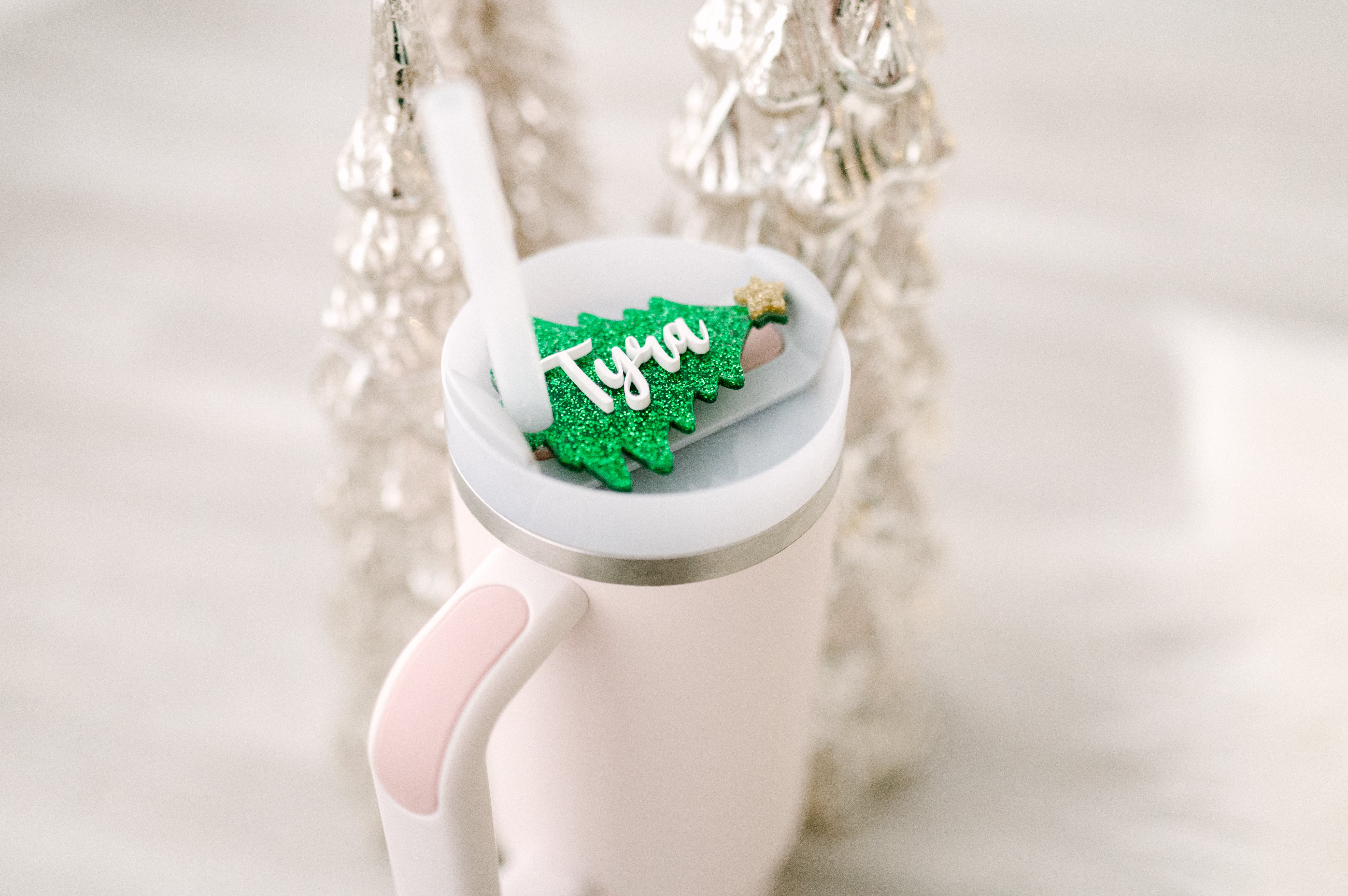Christmas Tree Stanley Tumbler Topper – Lavender Blossom