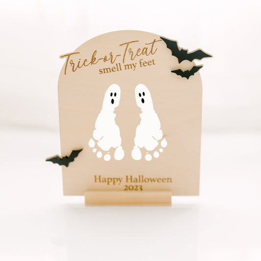 Trick or Treat Smell My Feet | Baby's Halloween Footprint Keepsake