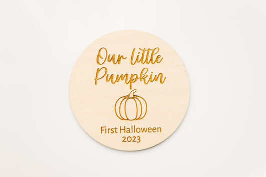 Baby's First Halloween Plaque | Photo Prop