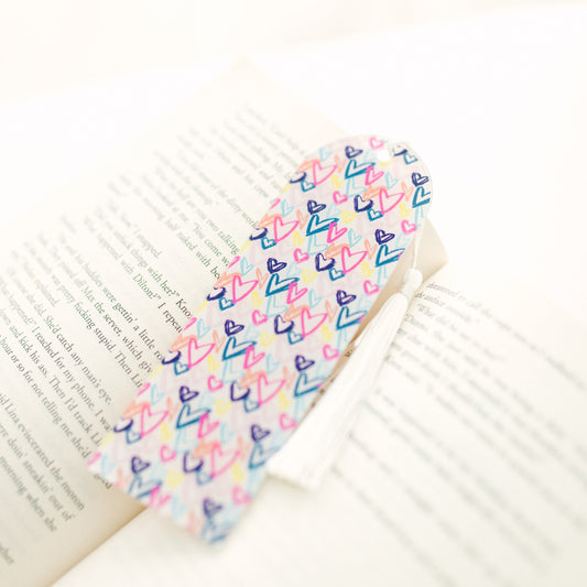 Thin Acrylic Heart Style Bookmark