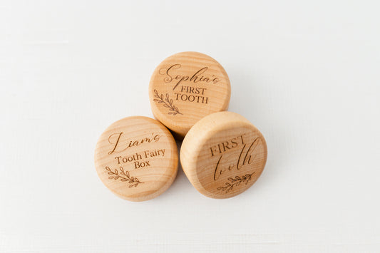 Small Tooth Fairy Keepsake Boxes | First Tooth | First Curl