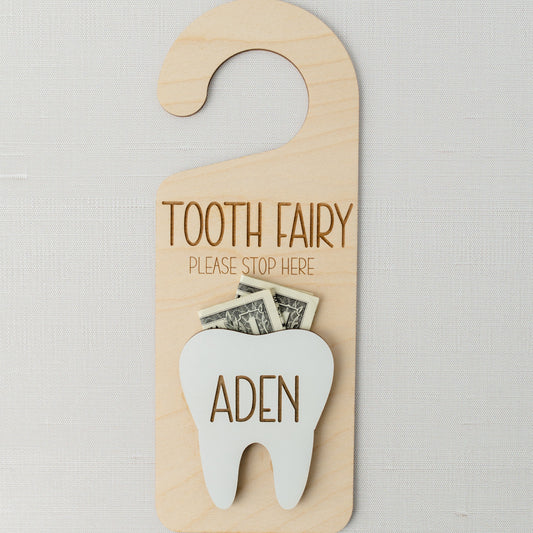 Tooth Fairy Door Hanger Sign