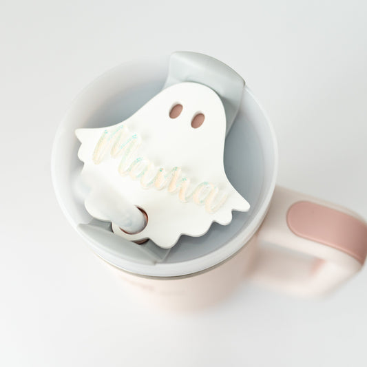 SALE  - Ghost Mama Stanley Tumbler Toppers
