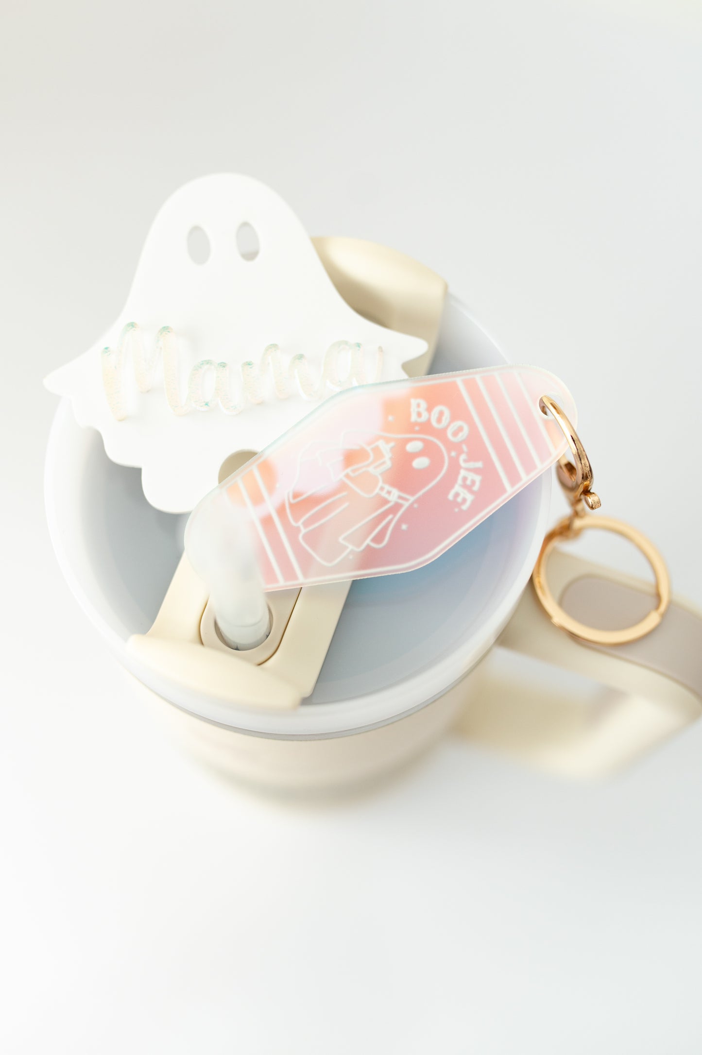 Iridescent Boo-Jee Ghost Keychain