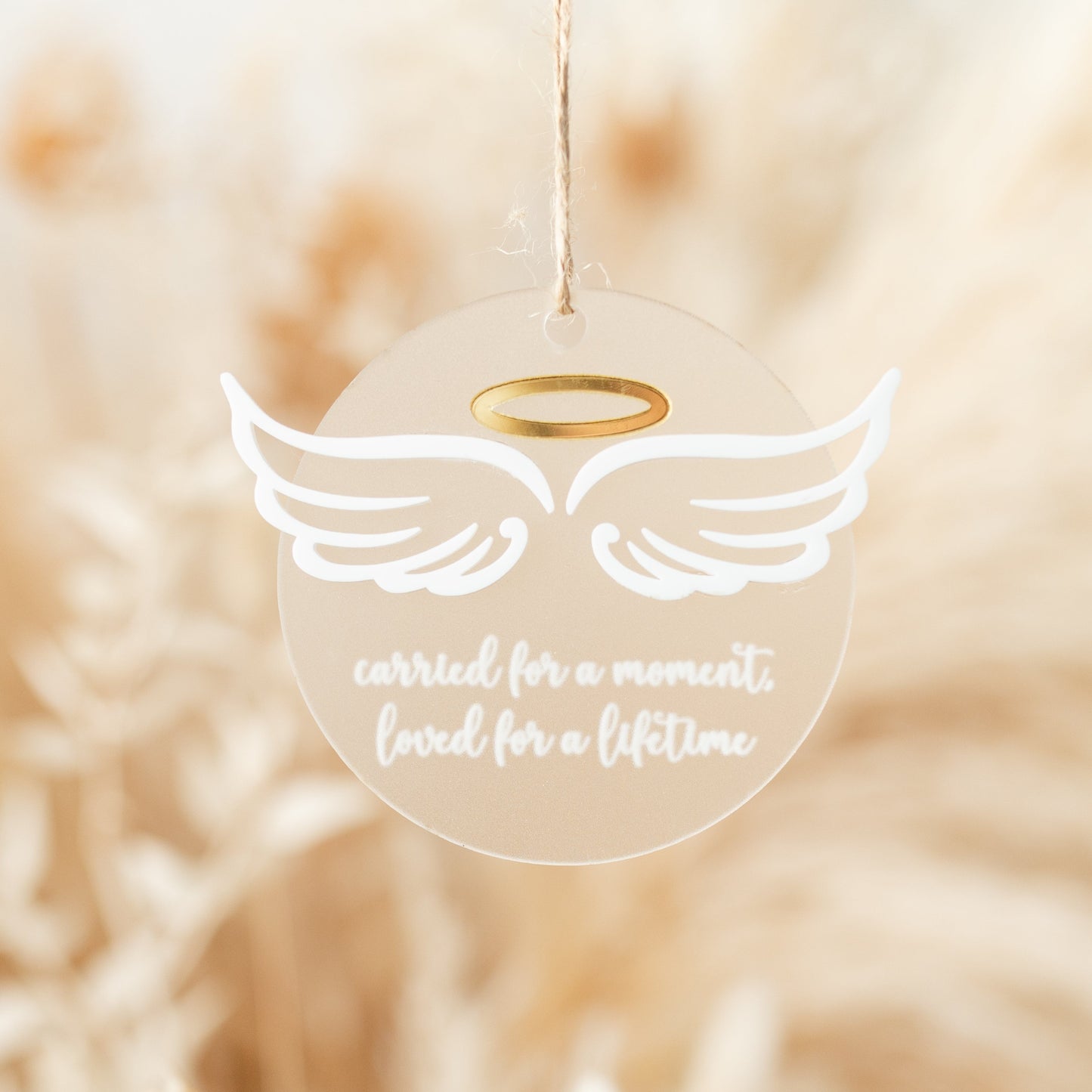 Infant Loss Memorial Ornament - Carried for a moment, Loved for a lifetime