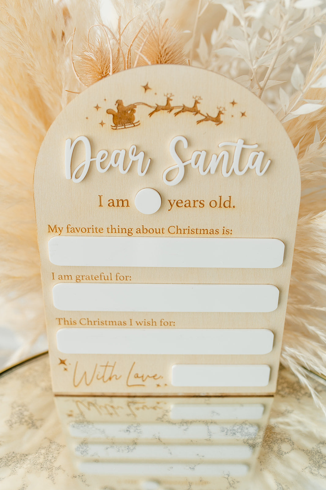 Dear Santa Keepsake Board | Photo Prop