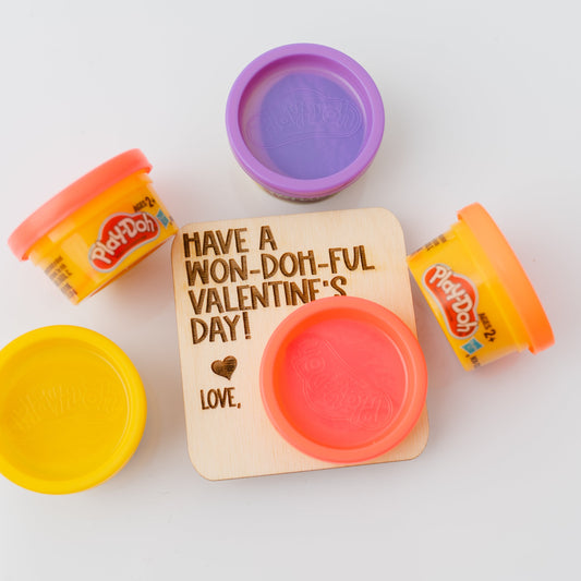 Play-doh Valentine Cards to fit 1 oz. Play-doh Tubs