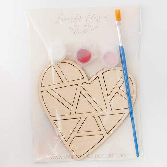 Mosaic Heart Valentine's Day Paint Kit