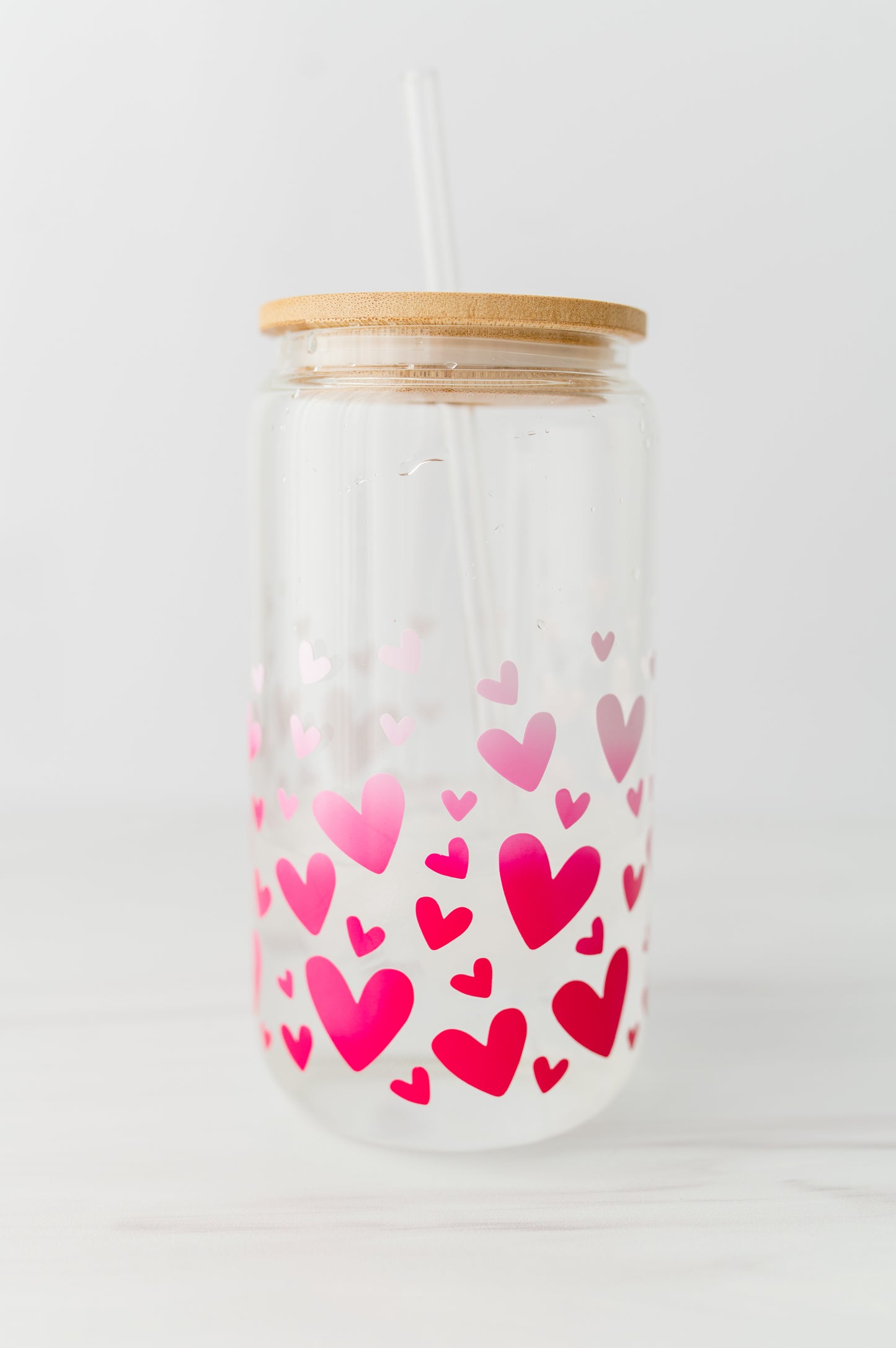 Color Changing Heart Glass Cold Cup