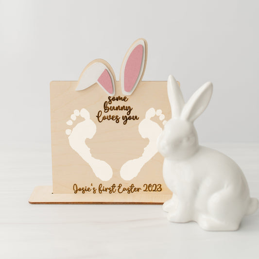 Baby's First Easter Footprint Keepsake