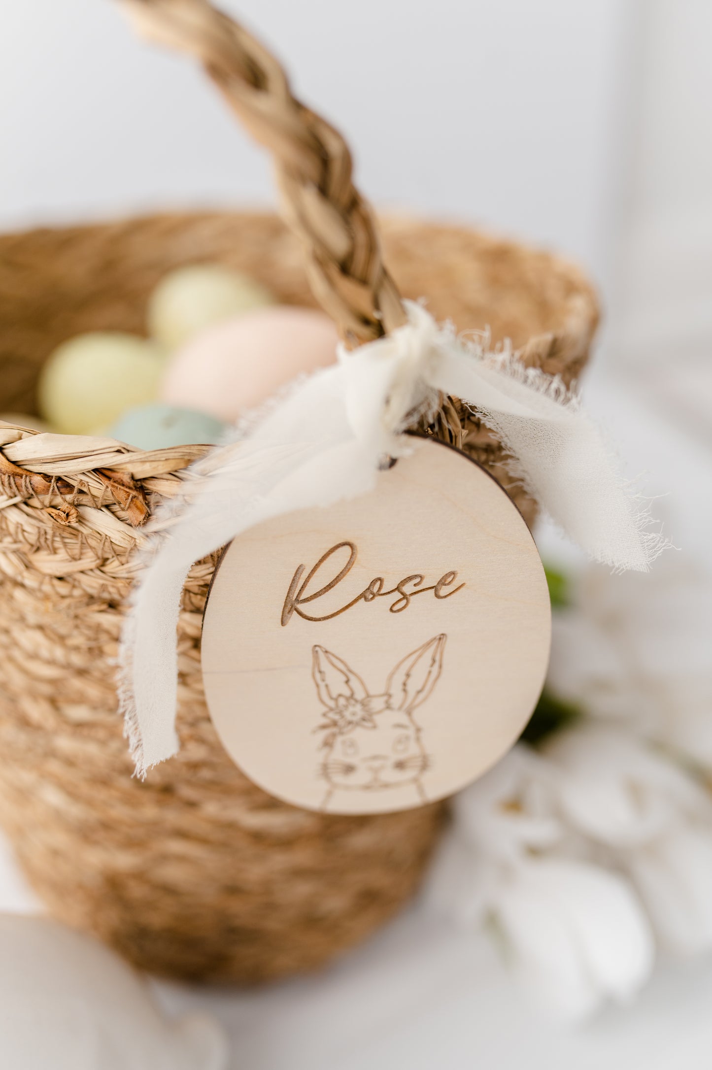 Easter Egg Personalized Name Easter Basket Tags